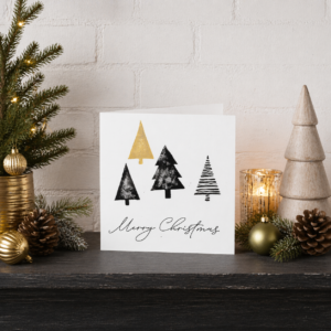 Cartes imprimées à la main avec des motifs de Noël