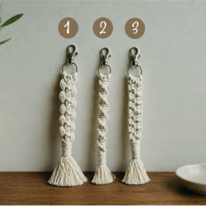 Porte-clés macramé