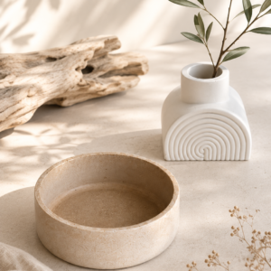 Set aus Schale und Vase